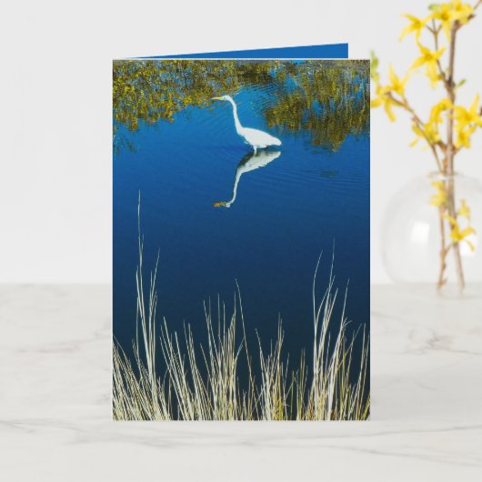 Het grote Wenskaart van de Aigrette #2 Kaart (Gele Bloem)