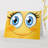 Het GROTE Wenskaart van de Glimlach - SRF Kaart (Gele Bloem)