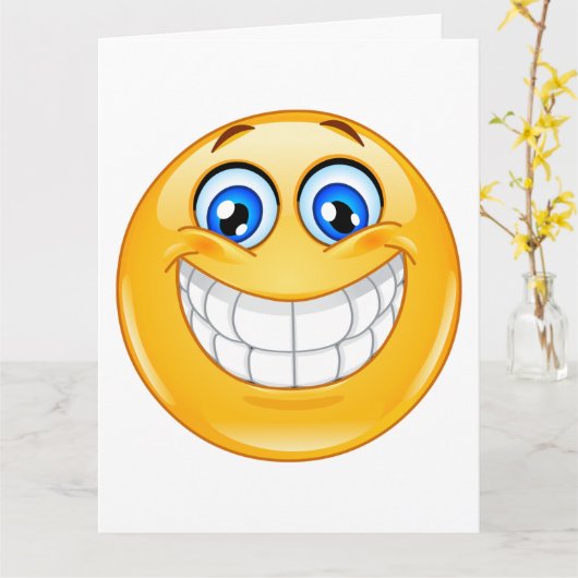 Het GROTE Wenskaart van de Glimlach - SRF Kaart (Gele Bloem)