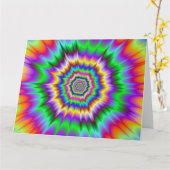 Het Grote Wenskaart van schokgolven Kaart (Gele Bloem)