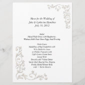 Het grote Wit en Zand Menu van de Lijst van de Wed (Voorkant)