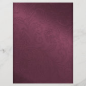 Het grote Witte en Maroon Berichten Menu van de Li (Achterkant)