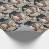 Het grote Zee Shell die Papier verpakt (Hoek)