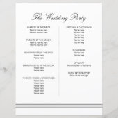 Het grote zwarte witte monogram van Elegant Wedden (Achterkant)