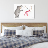 Het Gruffies® gewikkelde canvas Afdruk (Insitu (Slaapkamer))