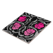 Het Guichelheil van William Morris, Fuchsiakleurig Tegeltje (Zijkant)