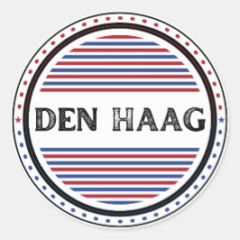 Het Haagse City Pride Embleem – Nederlandse identi Ronde Sticker