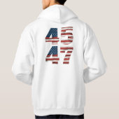 Het haar De legende, De overwinning: 45 47 Patriot Hoodie (Achterkant)