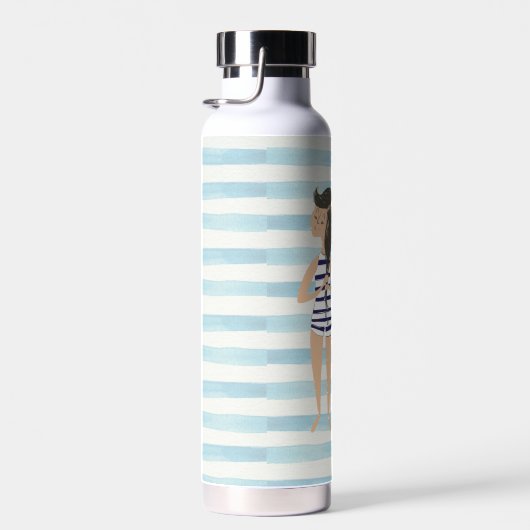 Het haar van de Beach maakt geen prullenonderzoek  Waterfles (Rechts)