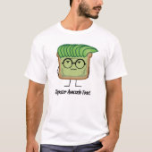 Het haar van de de glazensmeerder van Hipster van T-shirt (Voorkant)