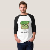 Het haar van de de glazensmeerder van Hipster van T-shirt (Voorkant volledig)