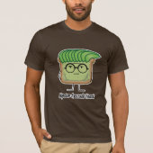 Het haar van de de glazensmeerder van Hipster van T-shirt (Voorkant)
