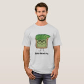 Het haar van de de glazensmeerder van Hipster van T-shirt (Voorkant volledig)