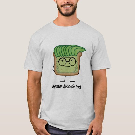 Het haar van de de glazensmeerder van Hipster van T-shirt (Voorkant)