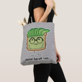 Het haar van de de glazensmeerder van Hipster van Tote Bag (Dichtbij)