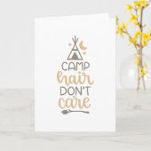 het haar van het kamp maakt niet uit kaart (Gele Bloem)