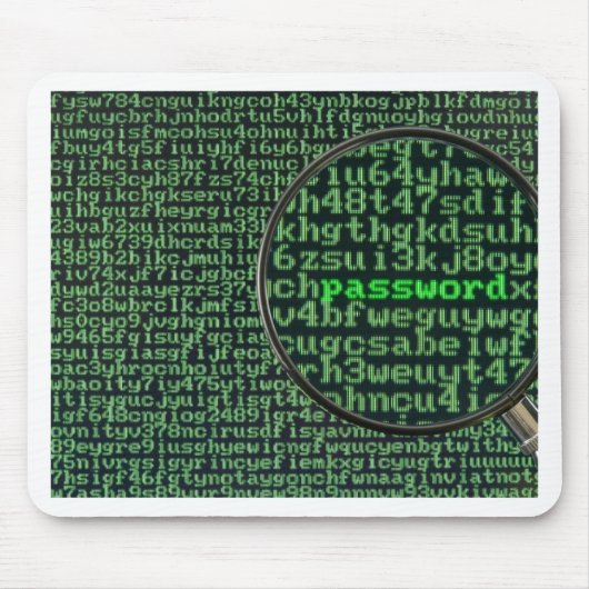 Het hacken voor wachtwoord muismat (Voorkant)