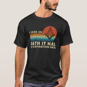 Het had een eed van vrijmetselaars en kompas t-shirt