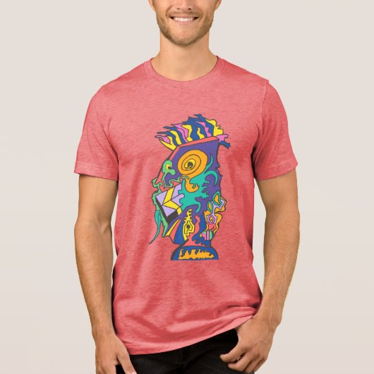 Het Hagedisdilemma Tri-Blend Shirt (Voorkant)