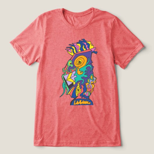 Het Hagedisdilemma Tri-Blend Shirt (Design voorkant)