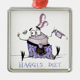 het haggis - dieet metalen ornament