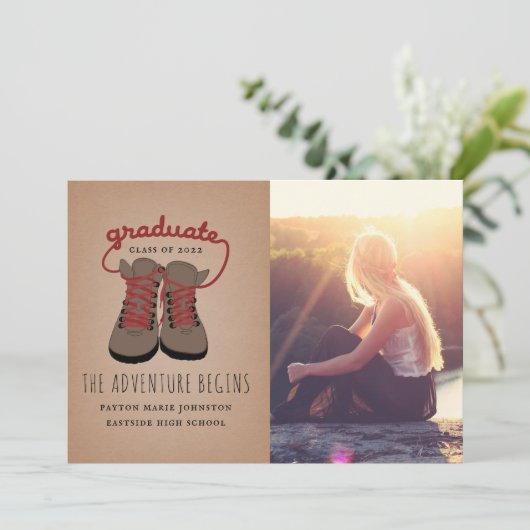 Het hakken Afstuderen van Boots het avontuur begin (Staand voorkant)