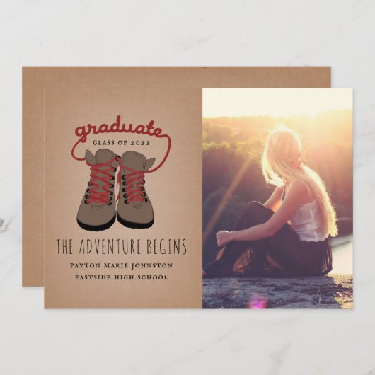 Het hakken Afstuderen van Boots het avontuur begin (Voorkant / Achterkant)