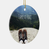 Het hakken bovenop de Wereld met Tekst II Keramisch Ornament (Rechts)