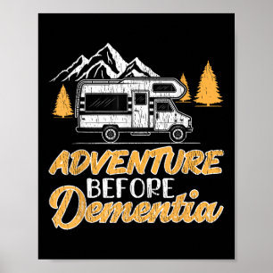 Het hakken Camping Lover Adventure voor Dementie Poster
