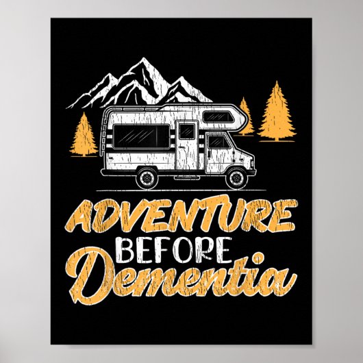 Het hakken Camping Lover Adventure voor Dementie Poster (Voorkant)