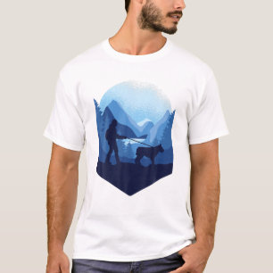Het hakken met een Natuur van het Dog bos buiten h T-shirt