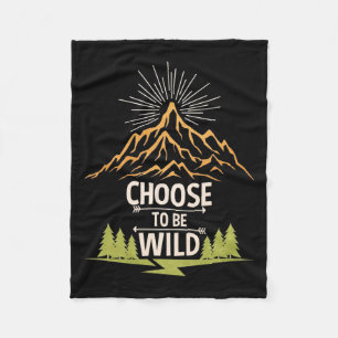 Het hakken verkiest om Wild te zijn Fleece Deken