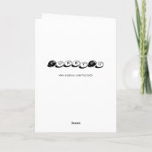 Het half Volledige Wenskaart van de Vakantie Feestdagen Kaart (Achterkant)