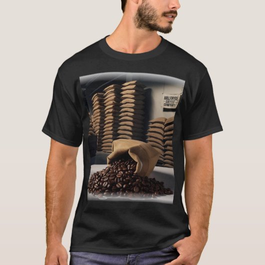 Het Halfhyde Coffee Company-magazijn T-shirt (Voorkant)