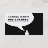 het hallo, is het me u zoekt? visitekaartje (Achterkant)