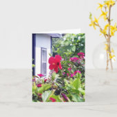 Het Hallo van de hibiscus Kaart (Gele Bloem)