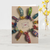 Het Hallo van de Post van de slak Kaart (Gele Bloem)