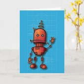 Het Hallo van de robot Kaart (Gele Bloem)