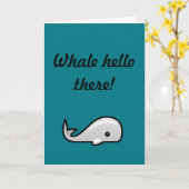Het Hallo van de walvis! Kaart (Gele Bloem)