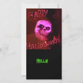 Het Hallo van Halloween Feestdagenkaart