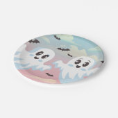 Het Halloween Baby shower van Twin Boo Papieren Bordje (Gekanteld)