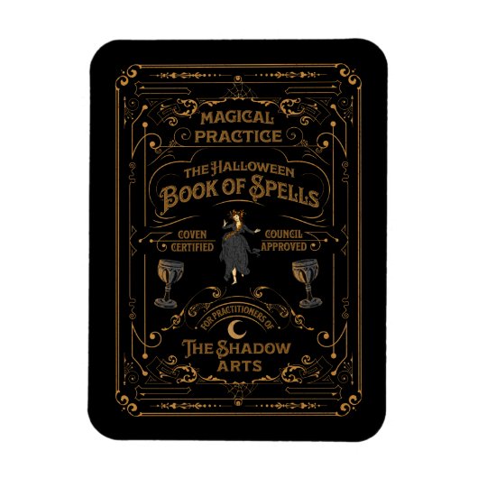 Het Halloween Book of Spells | Gothic Magnet Magneet (Verticaal)