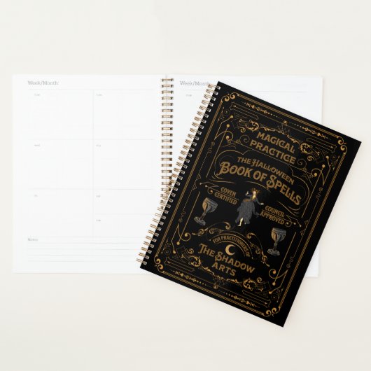 Het Halloween Book of Spiral Gothic Planner (Display)