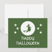 Het Halloween Briefkaart slaan, Groen (Voorkant / Achterkant)