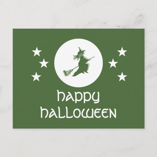 Het Halloween Briefkaart slaan, Groen (Voorkant)