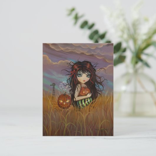 Het Halloween Fairy Briefkaart (Staand voorkant)