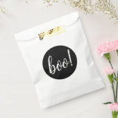 Het Halloween feest. Minimalistisch Kinder Snoep & Bedankzakje (Gezegeld)