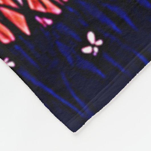 Het Halloween Party Design van Neon Ghosts Fleece Deken (Hoek)