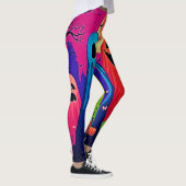 Het Halloween Party Design van Neon Ghosts Leggings (Rechts)