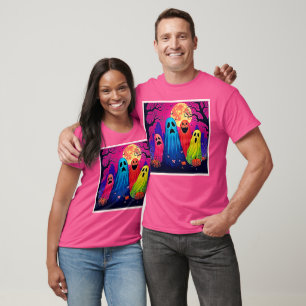 Het Halloween Party Design van Neon Ghosts T-shirt